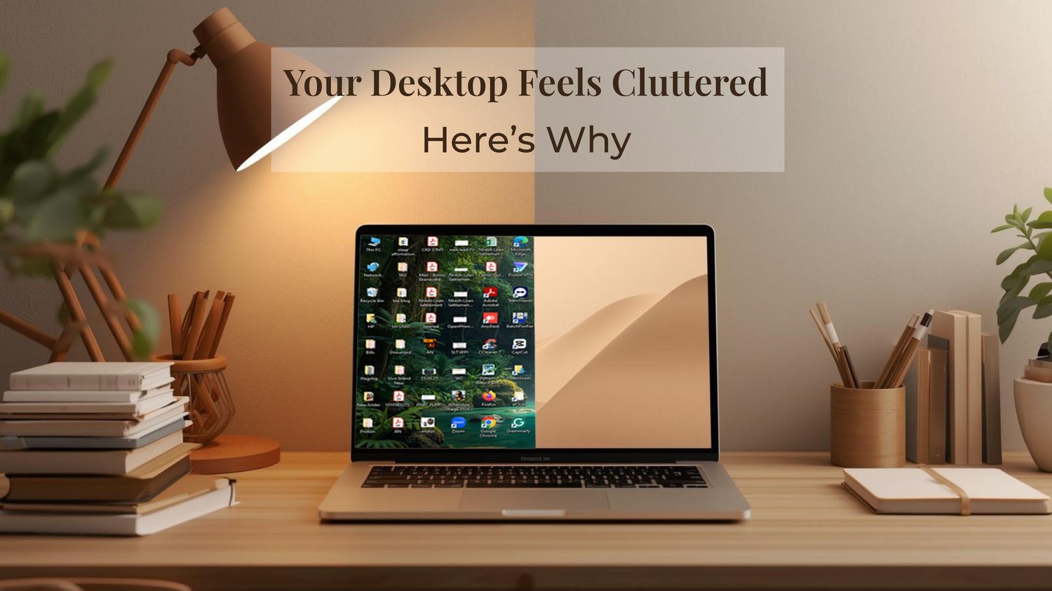 Feeling distracted by your desktop? Learn how minimal design reduces digital clutter and helps you create a calm, focused workspace.