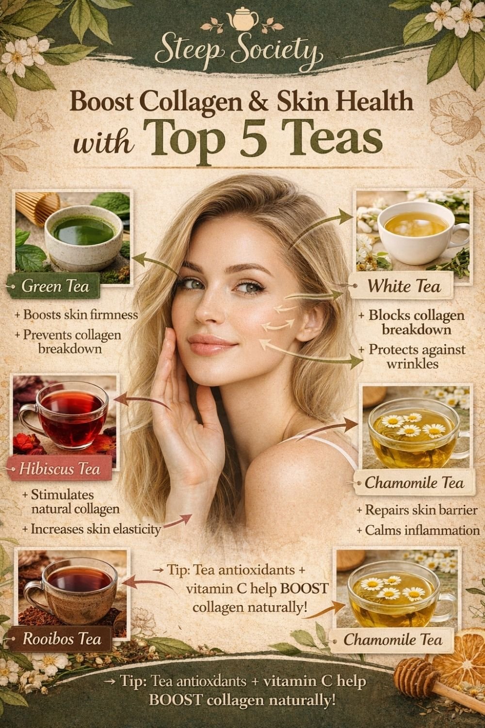Boost Collagen & Skin Health with Top 5 Teas