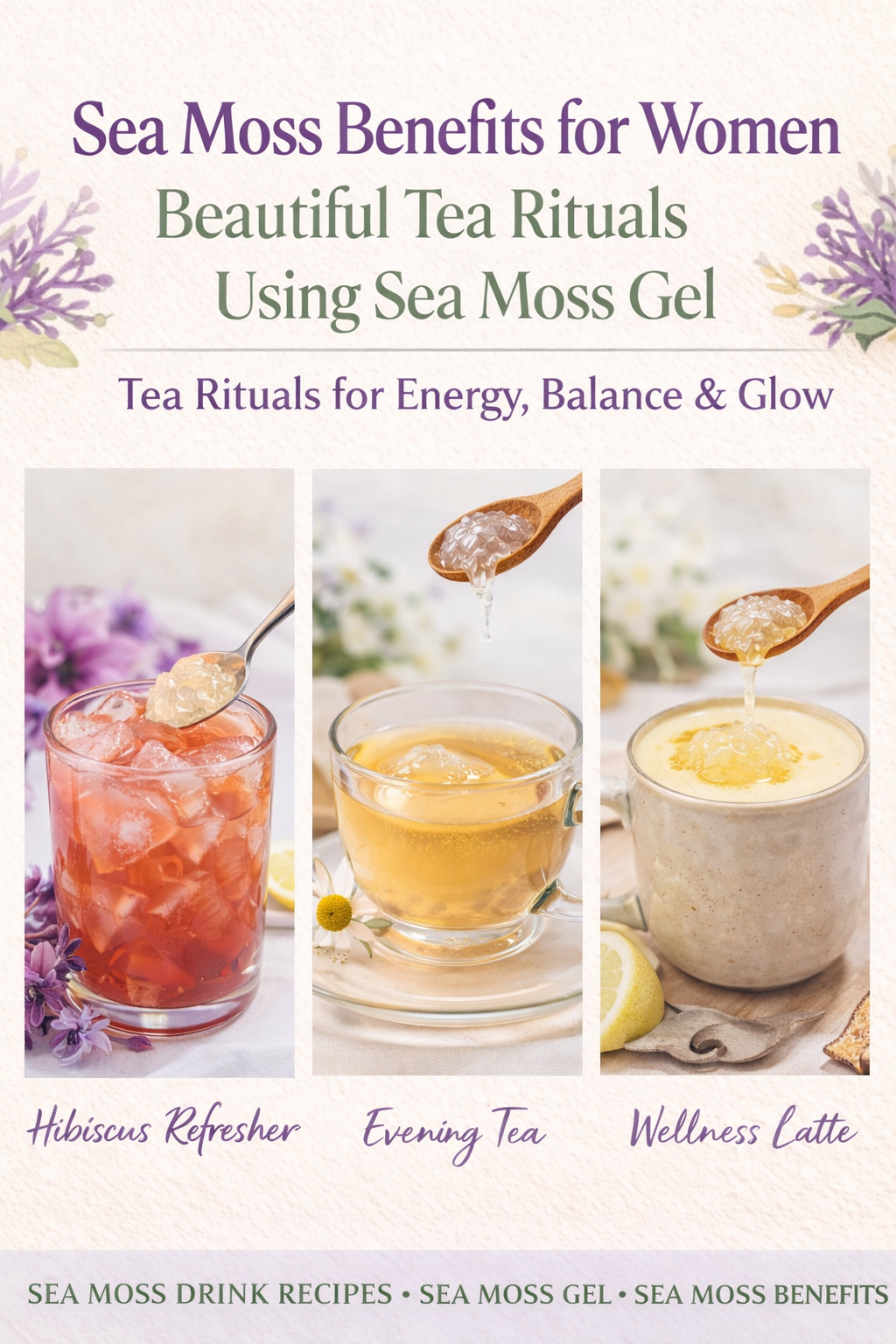 Sea Moss Benefits for Women: Beautiful Tea Rituals Using Sea Moss Gel