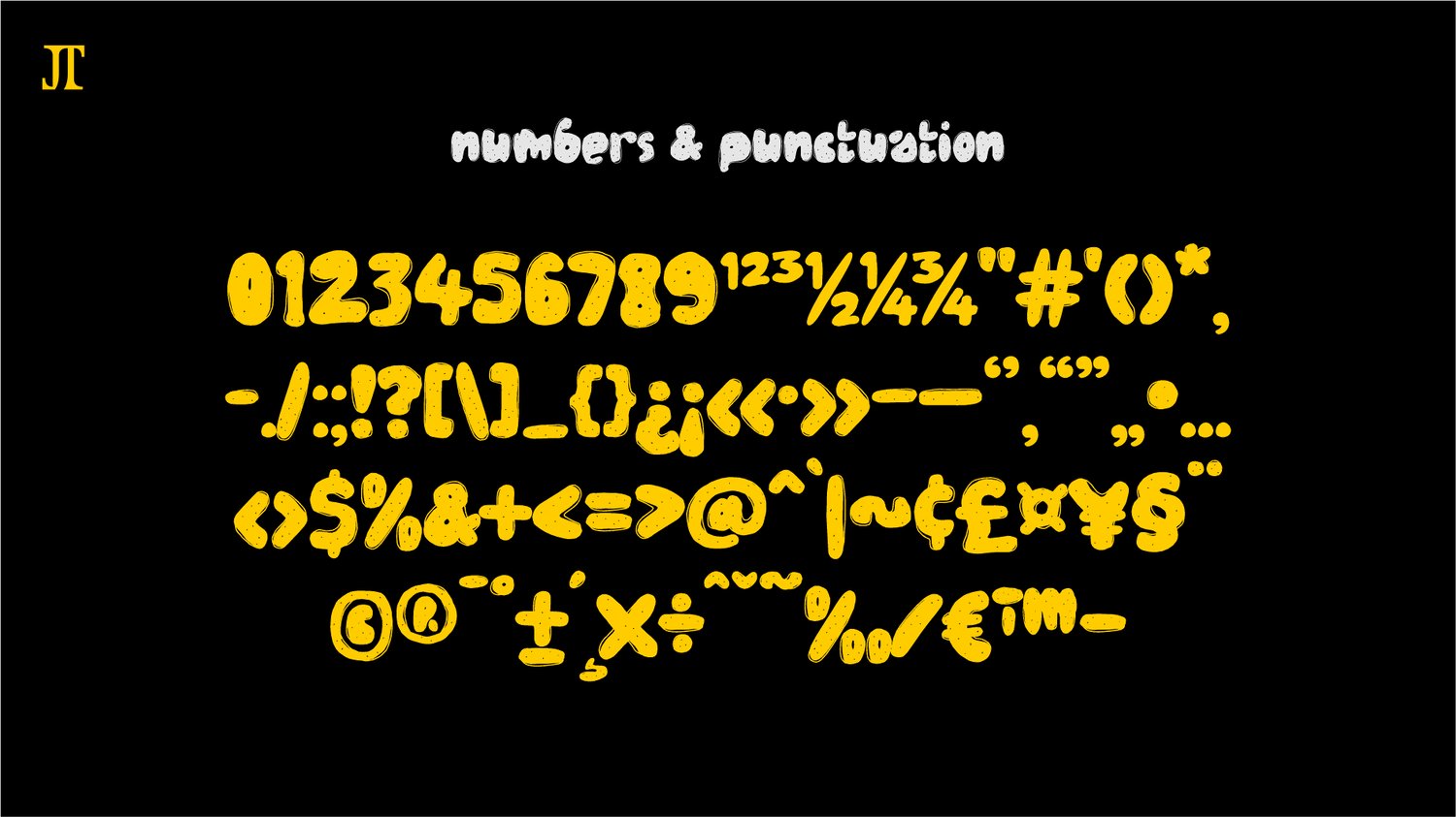 numbers & punctuation