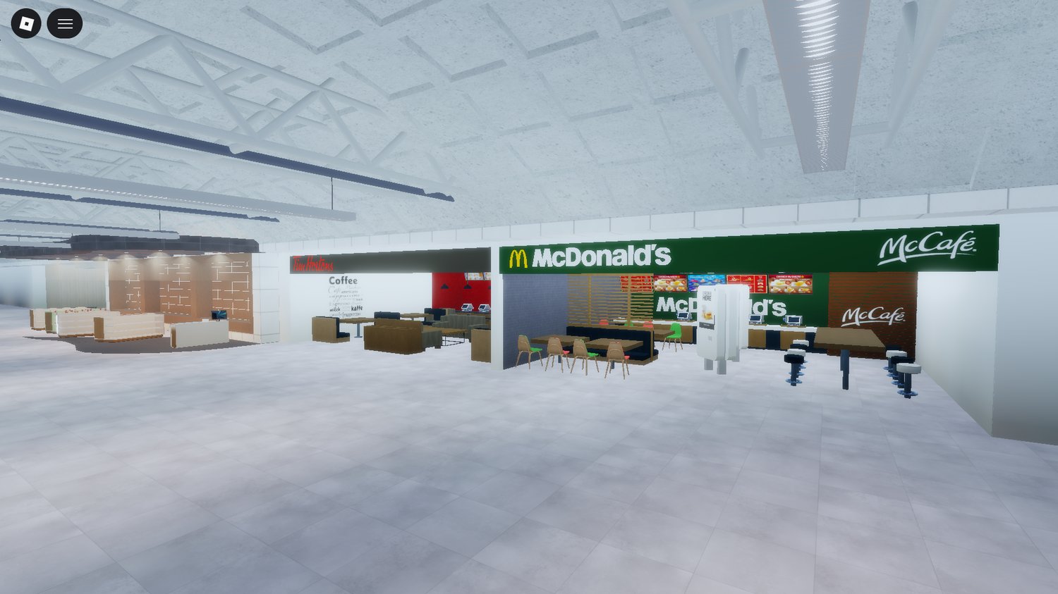 Detailed airport map with jetways Roblox