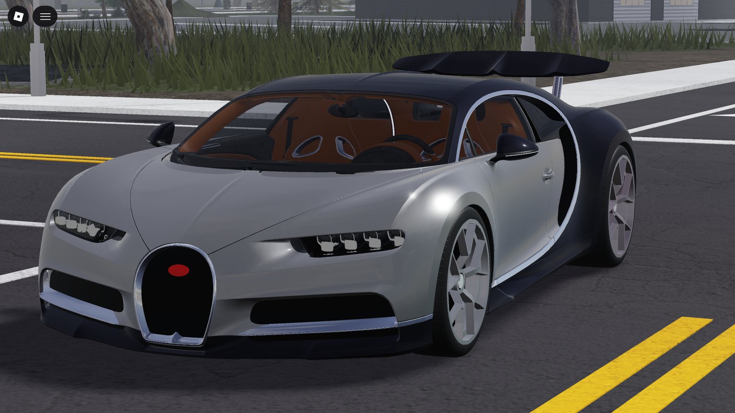 Detailed Bugatti Chiron hypercar Roblox asset