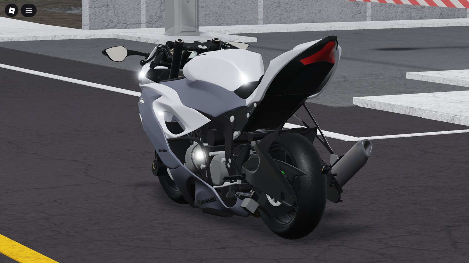 Detailed ZX-8R Ninja motorcycle Roblox asset