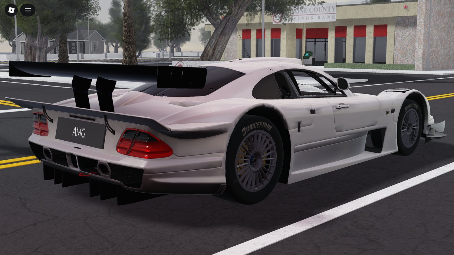 Mercedes CLK LM V12 racing car Roblox asset