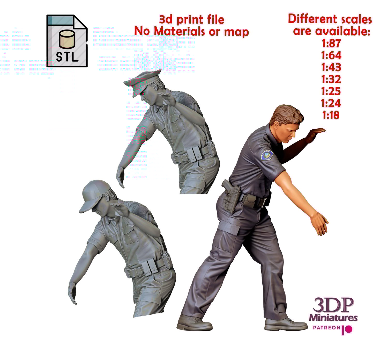 3DP Miniatures, N4 Police Officer