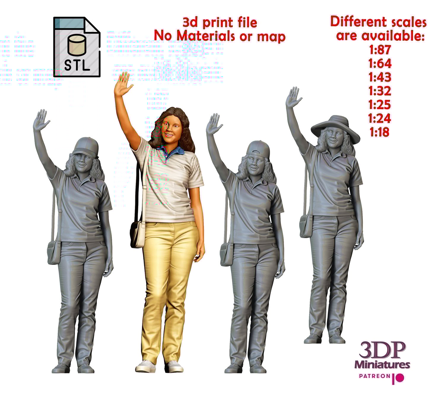 3DP Miniatures, N2 Audrey Griswold National Lampoons Vacation