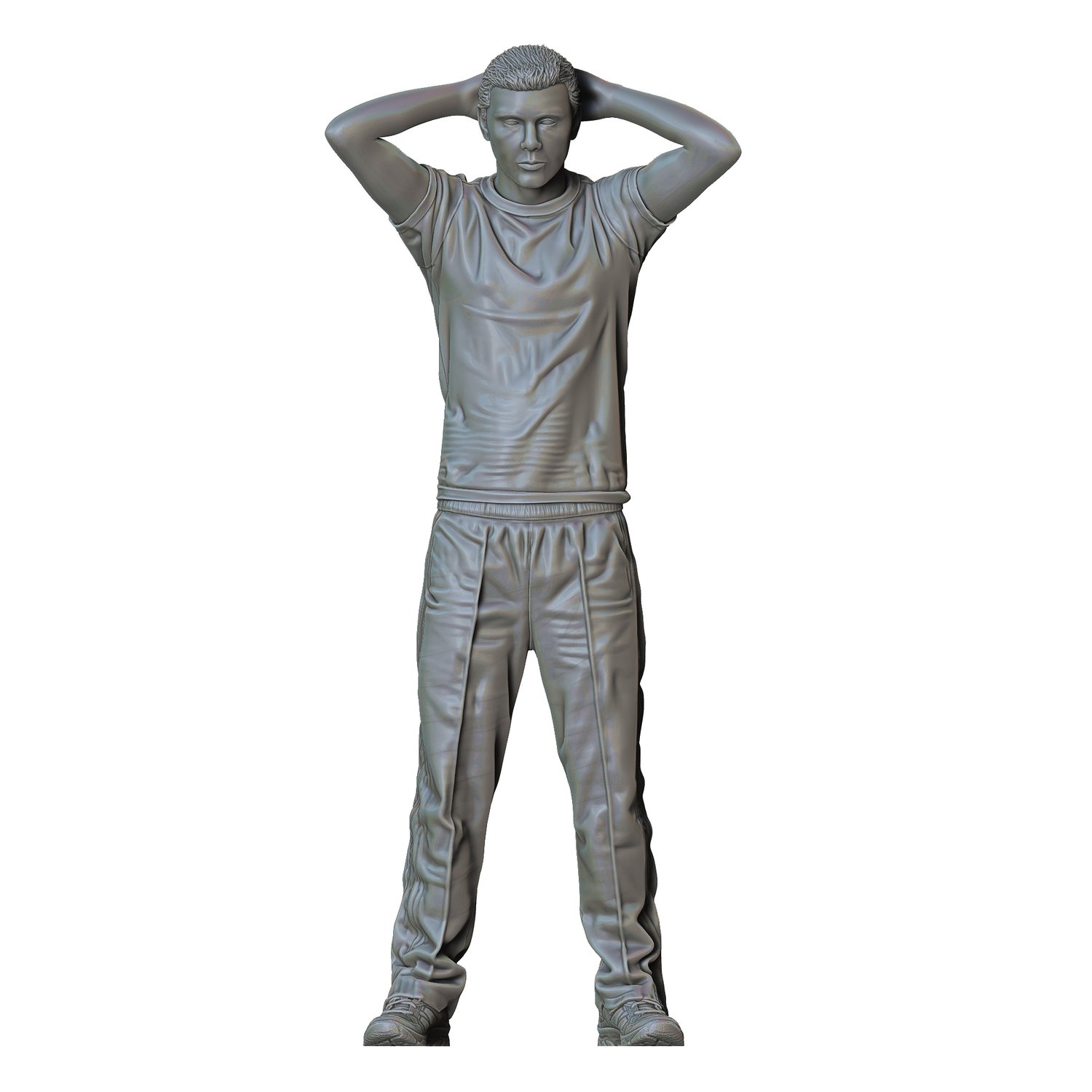 3DP Miniatures, N4 Police Officer and Arrested man