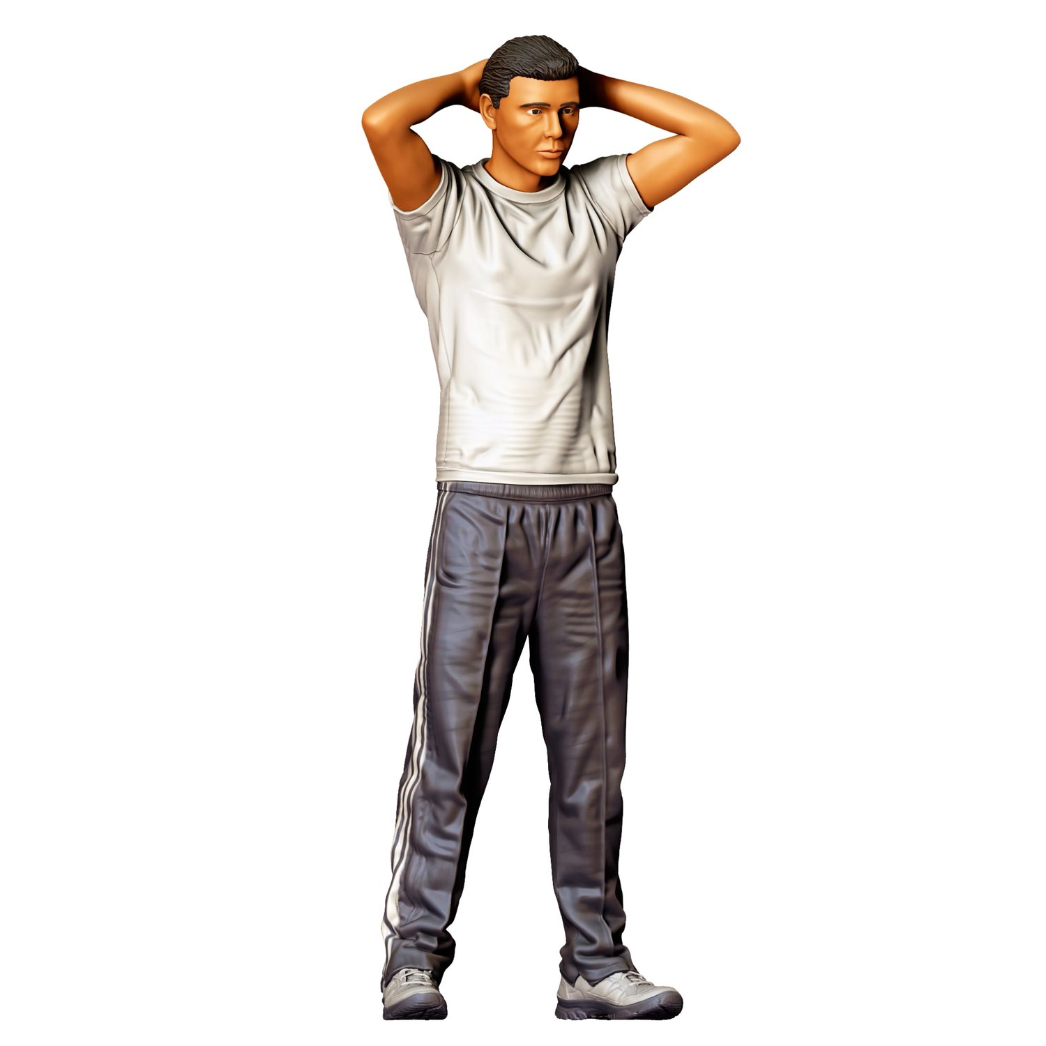 3DP Miniatures, N4 Police Officer and Arrested man
