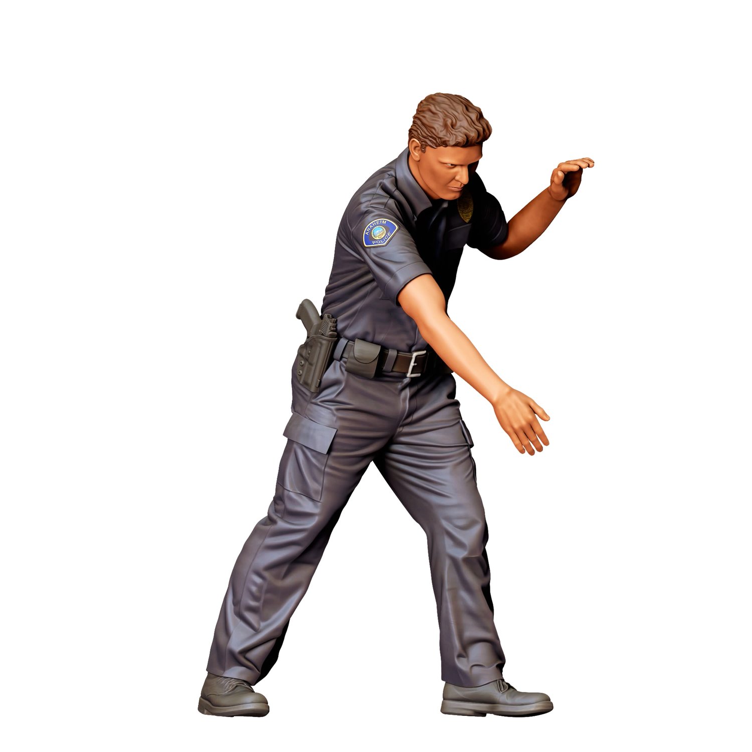 3DP Miniatures, N4 Police Officer and Arrested man