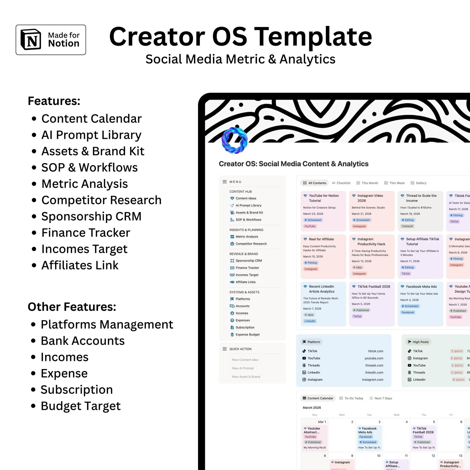 Notion Template Creator OS