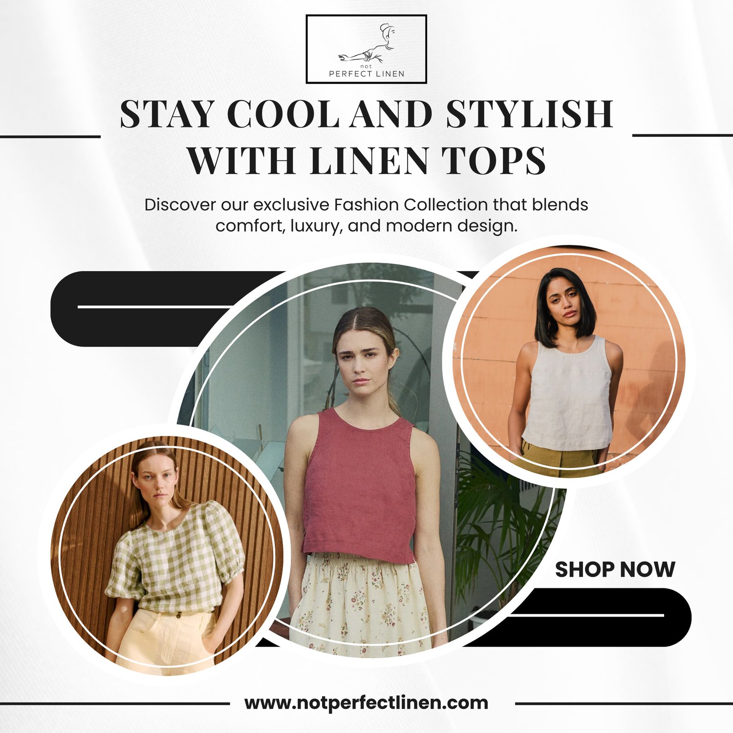 stay cool and stylish with linen tops