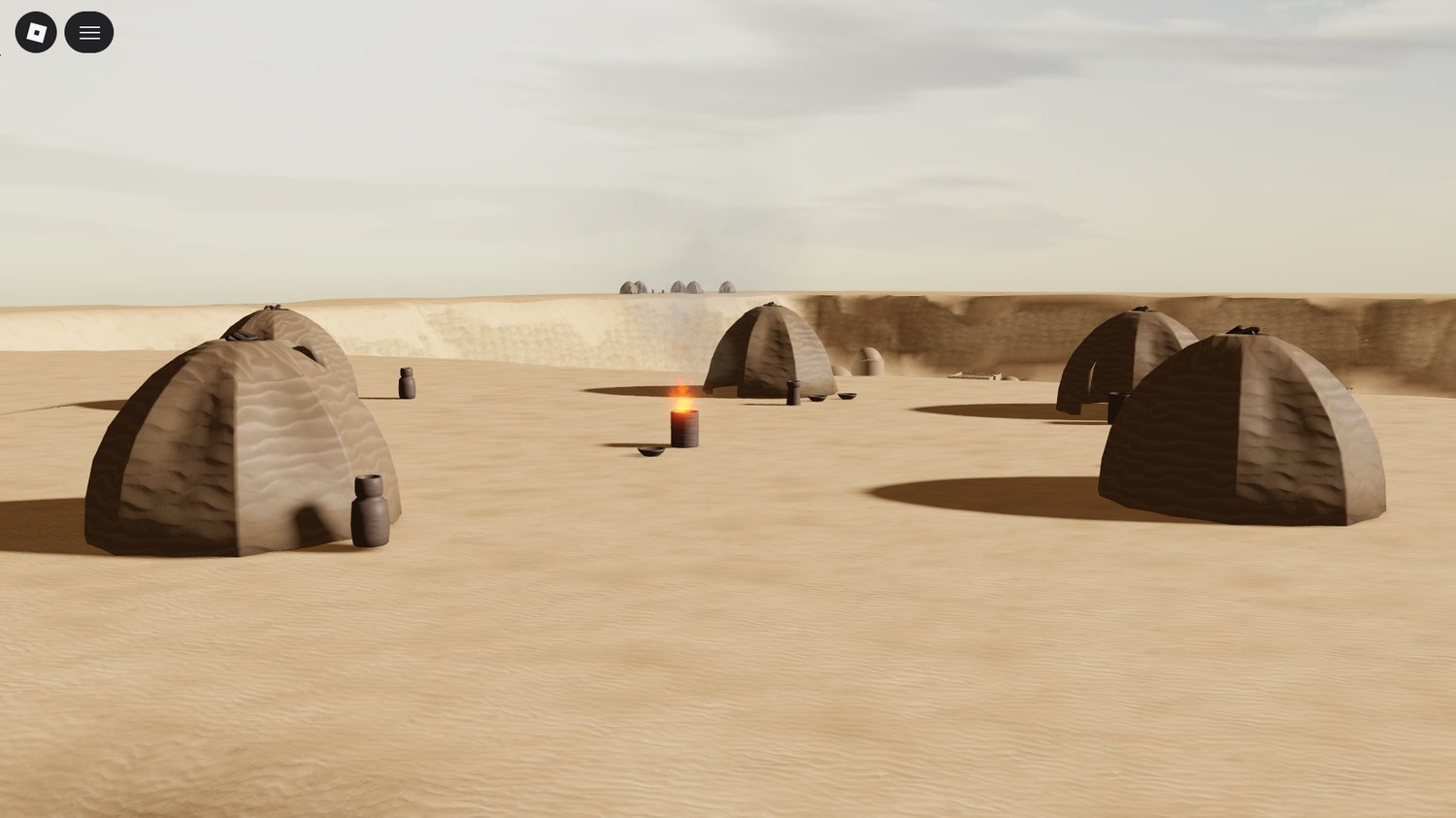 Roblox Tatooine desert with Hotel Sidi Driss