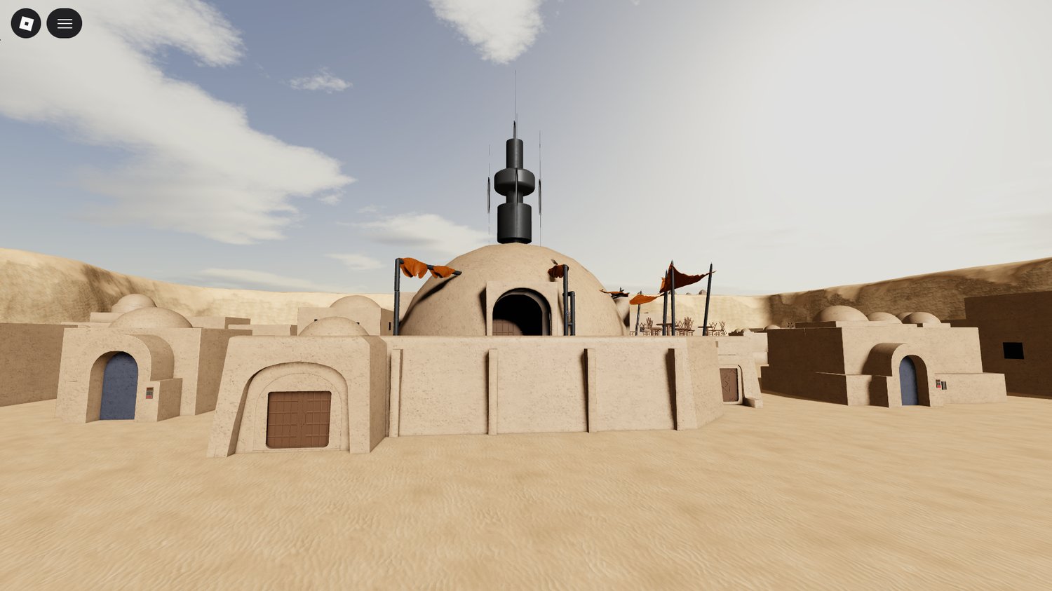 Star Wars inspired desert town Roblox map