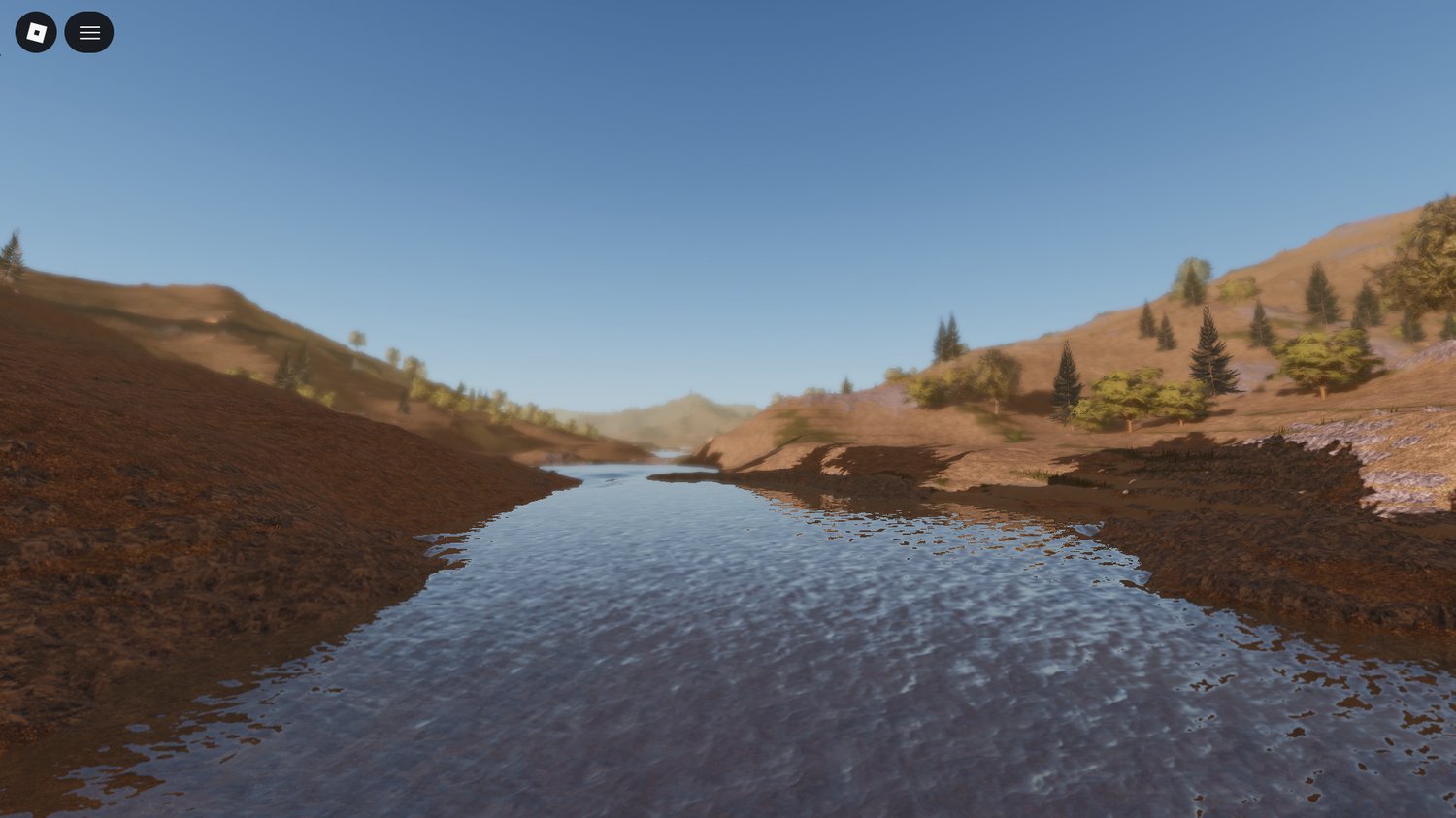 Roblox desert military base with river environment