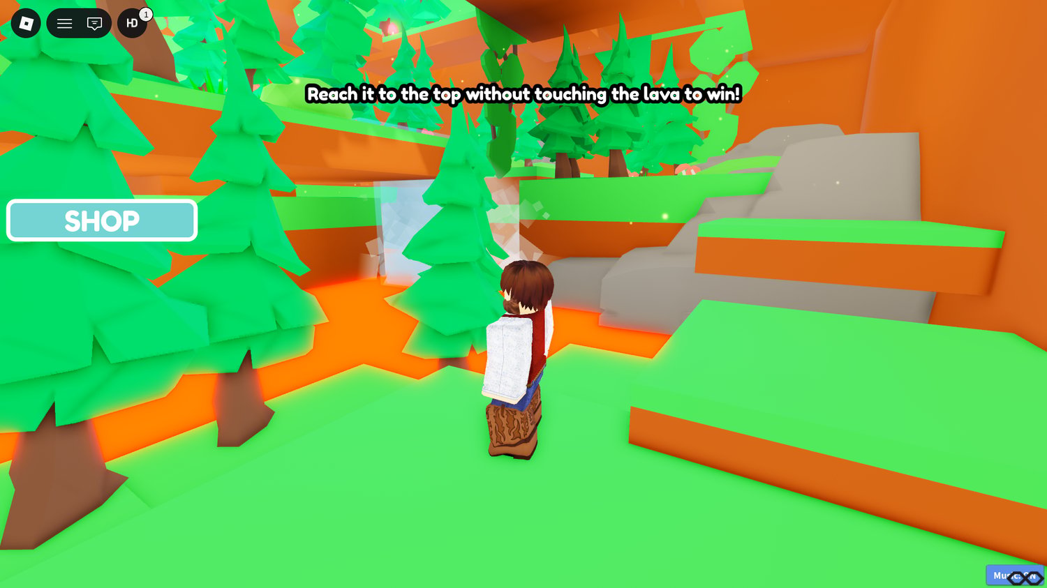 Fast paced lava survival Roblox game