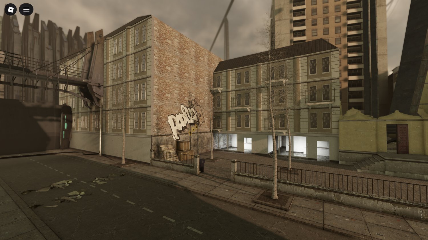 Abandoned sci fi city roleplay map Roblox