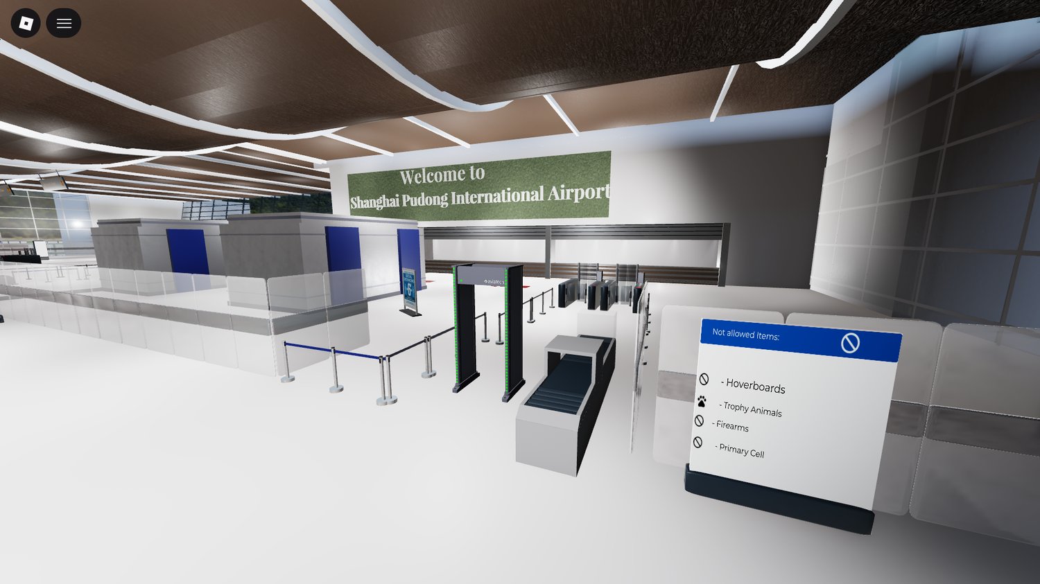 Roblox airport with roleplay tools and jetways