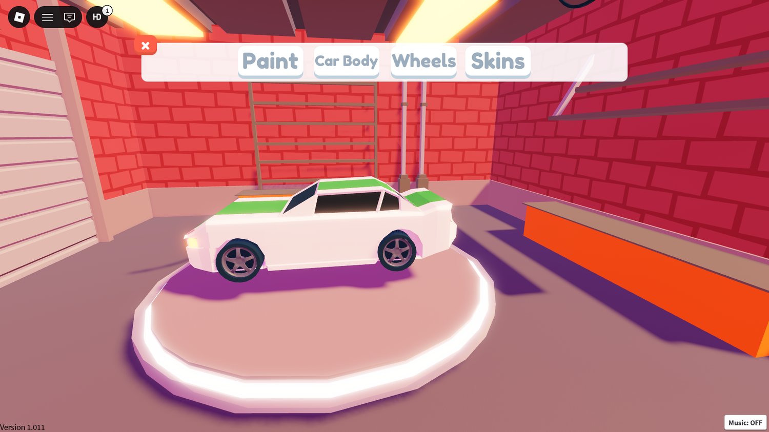 Polly Racing car racing system Roblox game