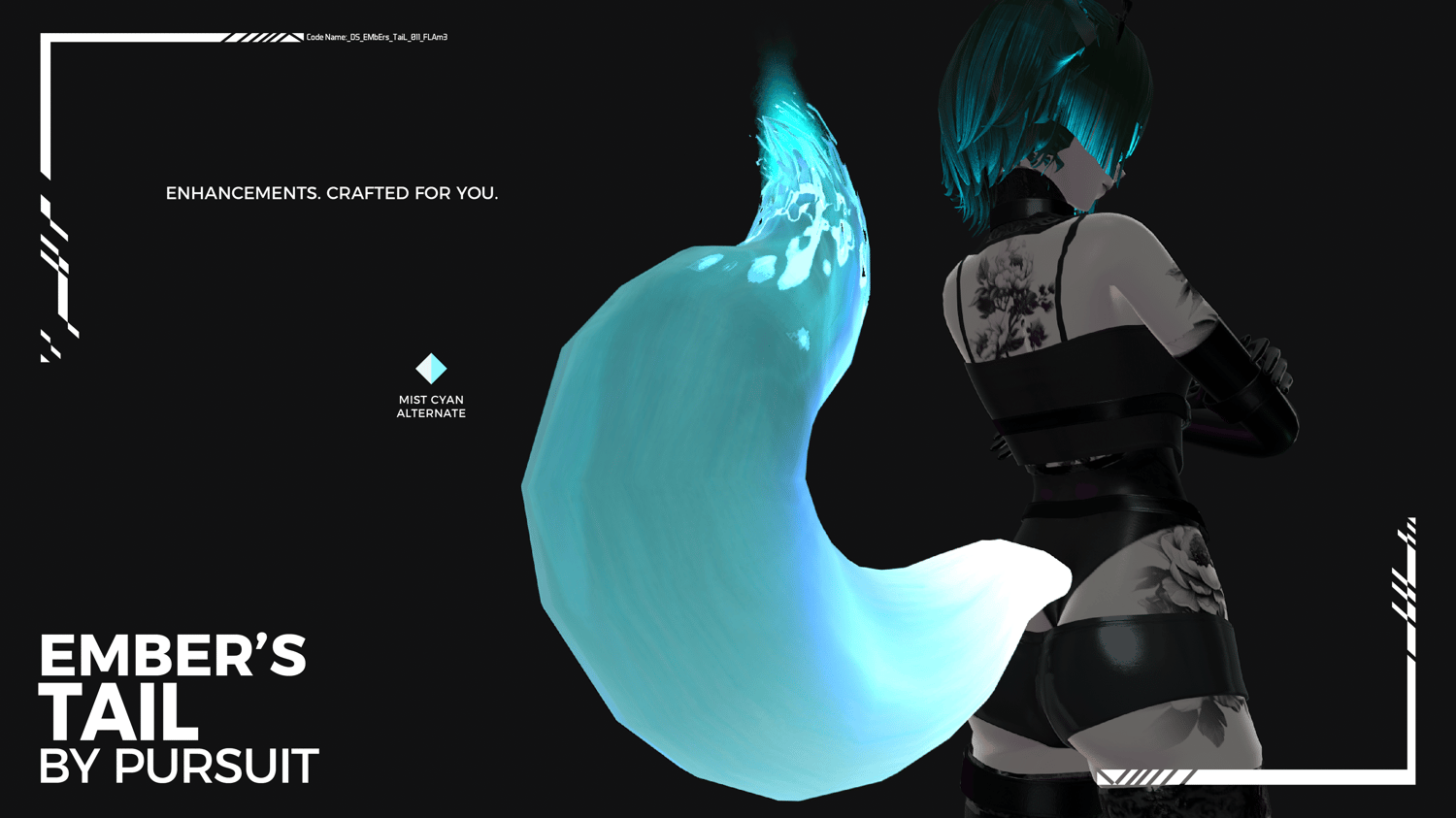 white fox tail, pursuits avenue, 3d model