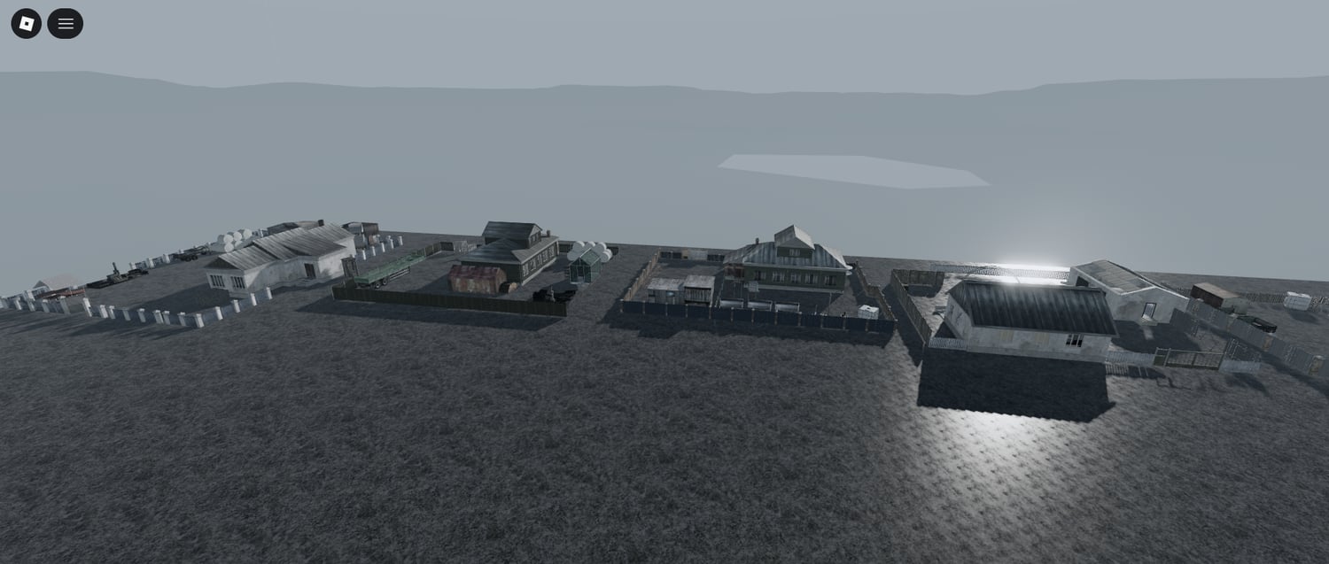 Free 90s Soviet village houses pack Roblox rural assets