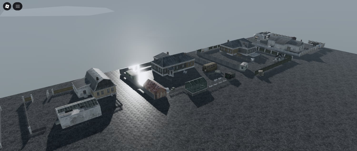 Free 90s Soviet rural houses V2 Roblox village pack