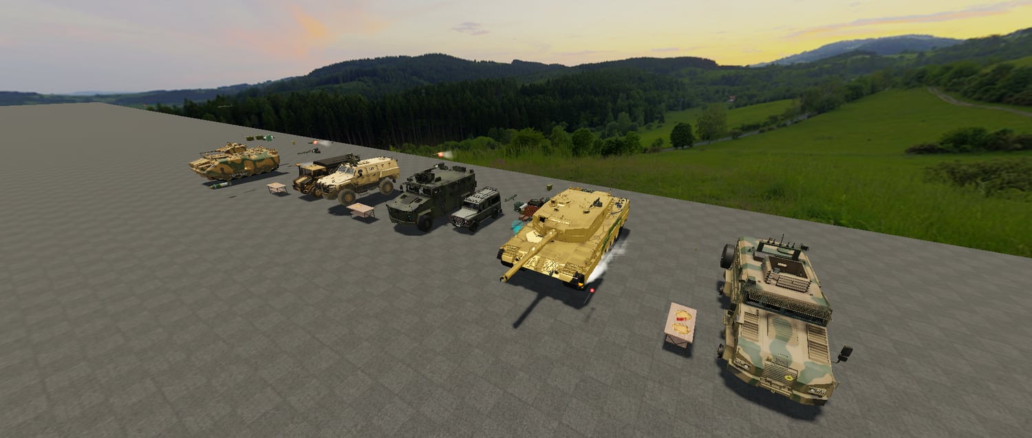 Roblox military transport and combat vehicles models
