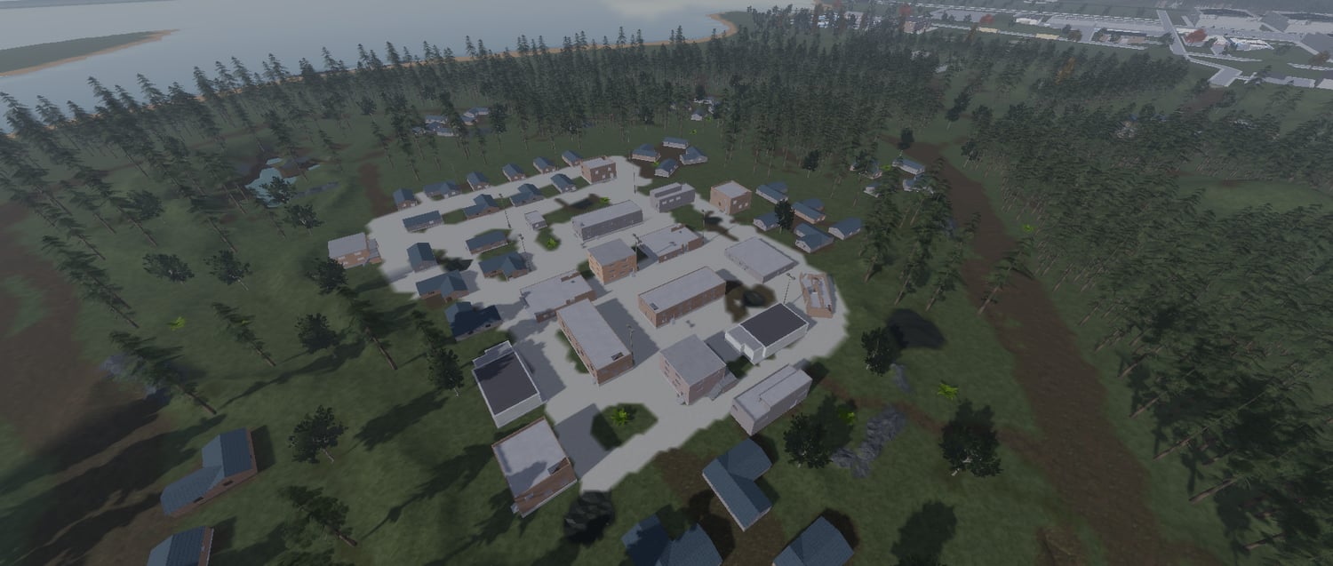Roblox American style city environment for roleplay