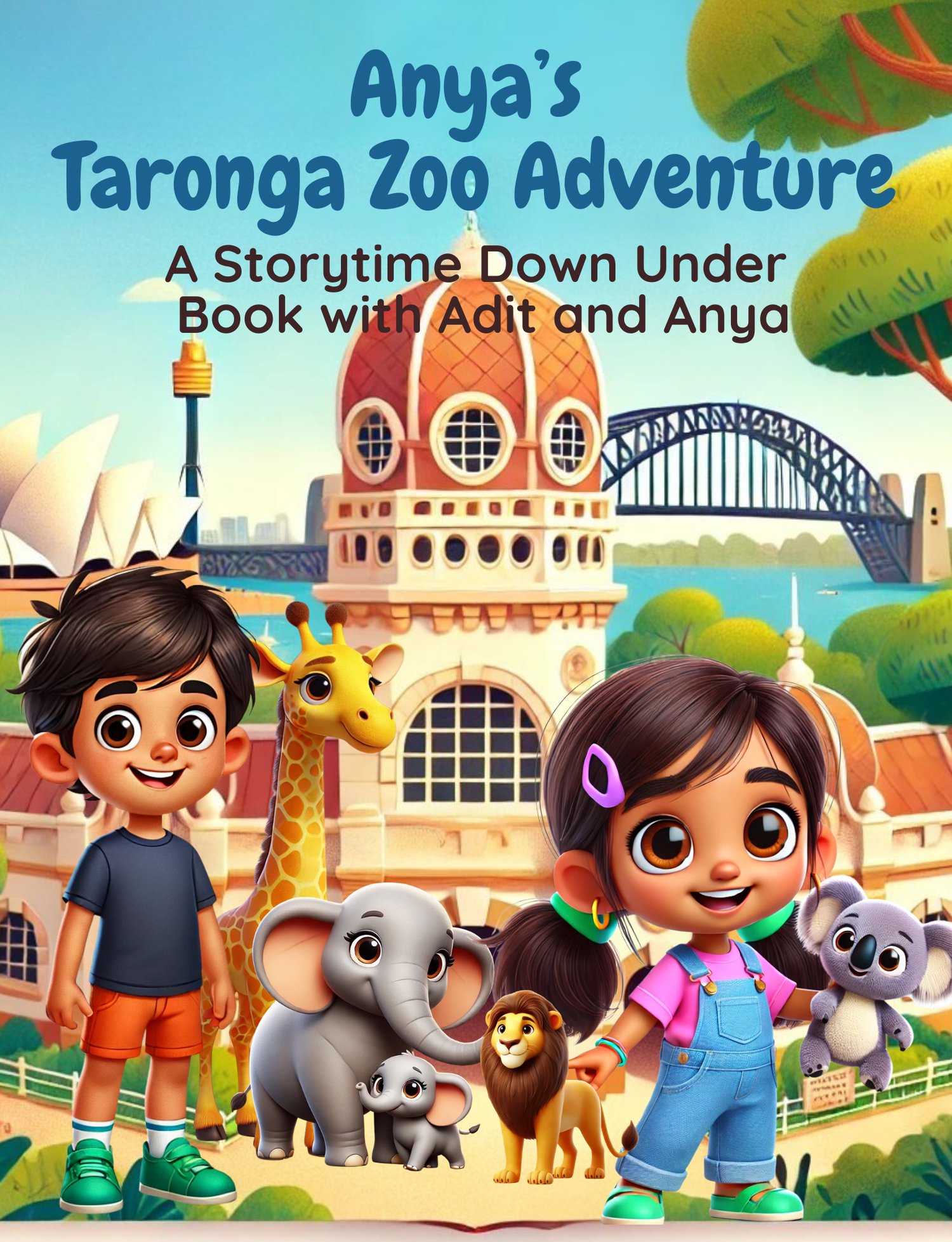 English animal storybook for children ages 3–7 featuring Anya’s Taronga Zoo Adventure, designed for ESL learners and early readers. A beginner English storybook introducing animals through a fun zoo adventure, helping children build vocabulary and confide