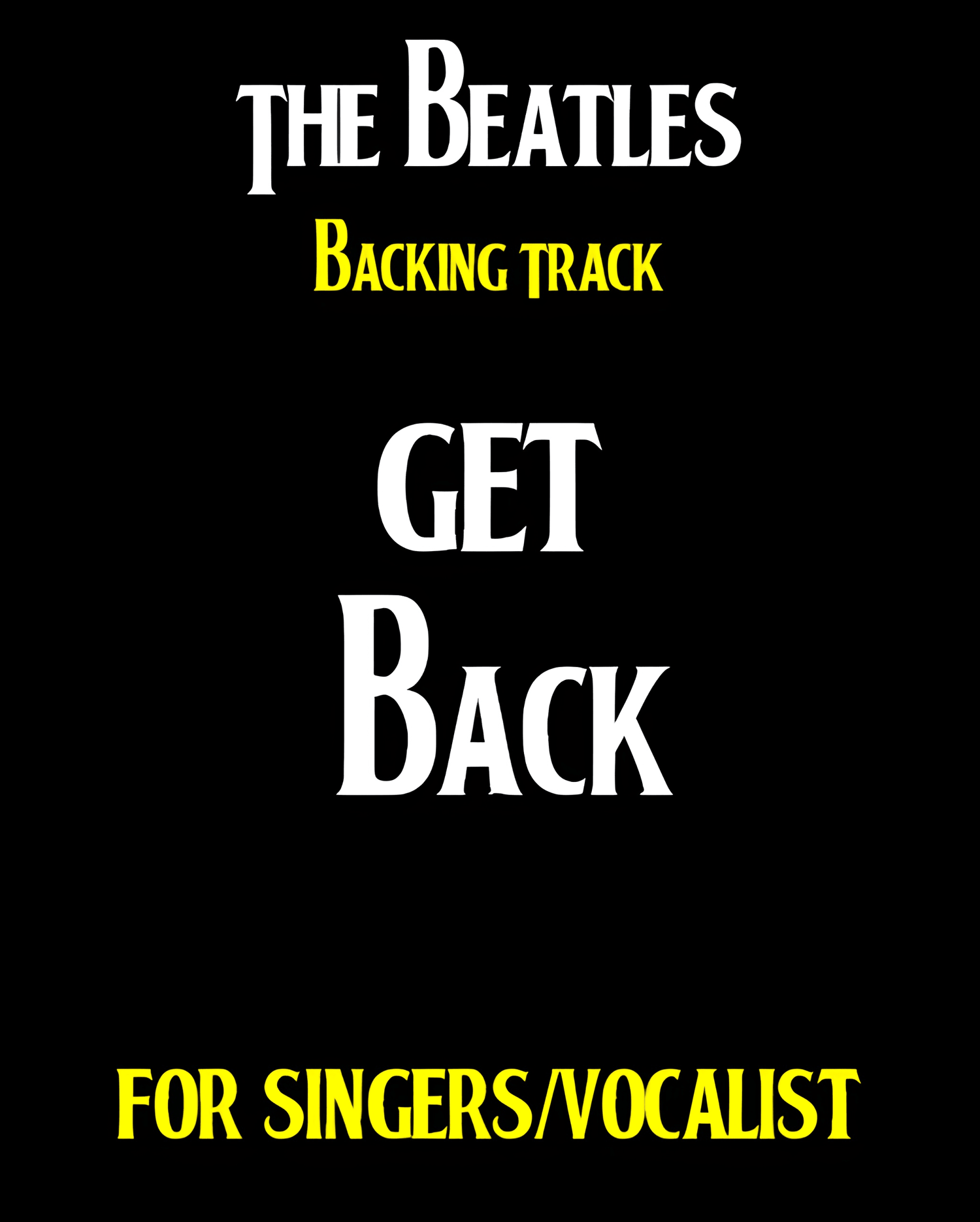 "Get Back" BEATLES BACKING TRACK.