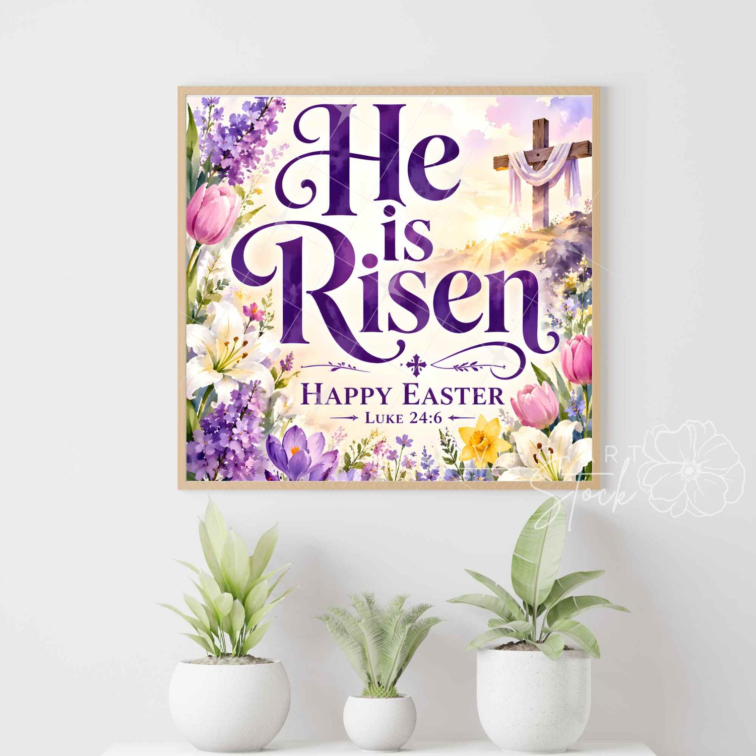 Christian Easter printable wall art