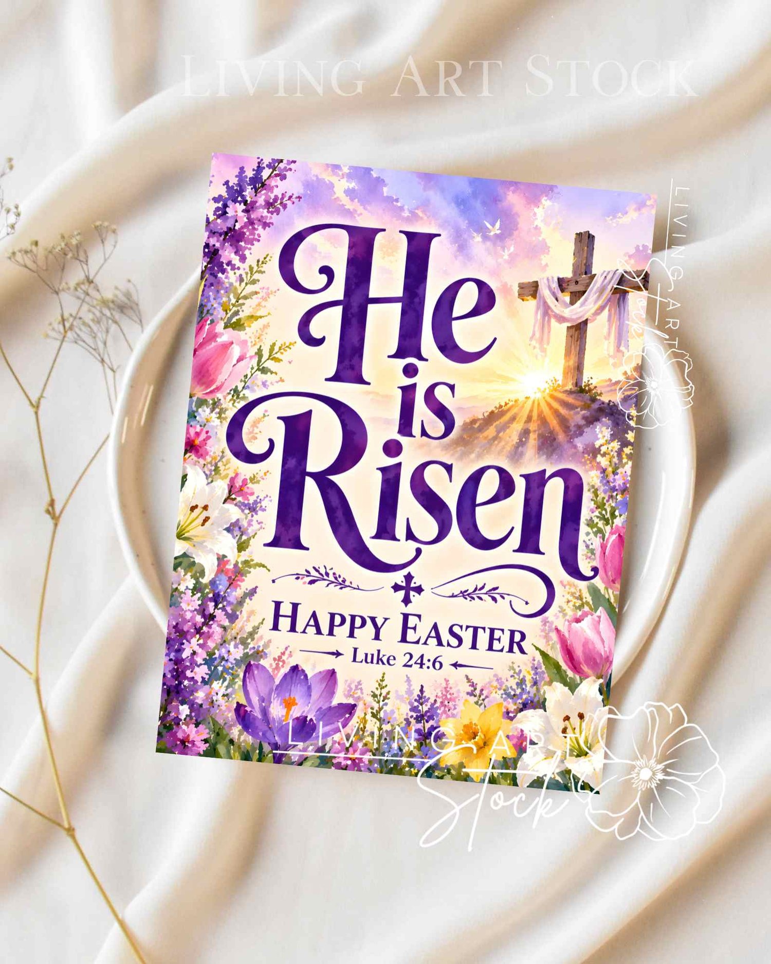 Christian Easter Printable greeting cards