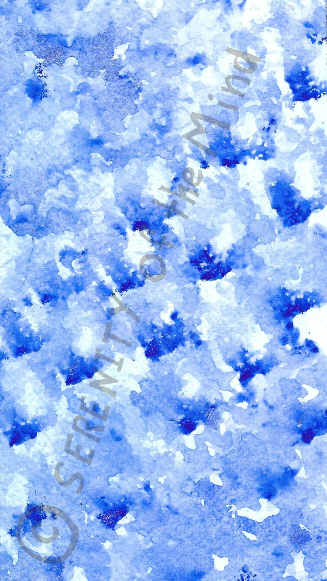 Winter Frost Watercolor Background