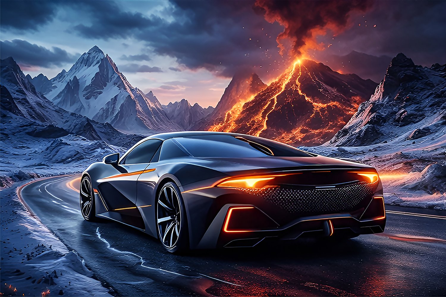 Futuristic luxury concept vehicle