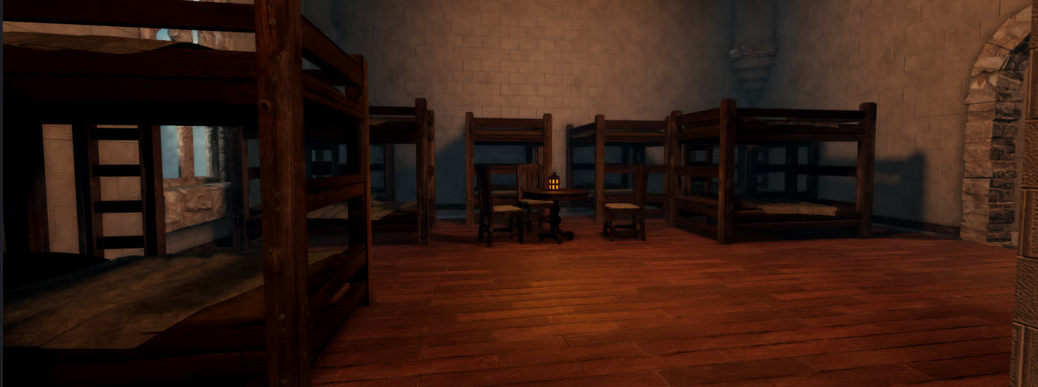 Medieval fortress city surrounded by forest Roblox