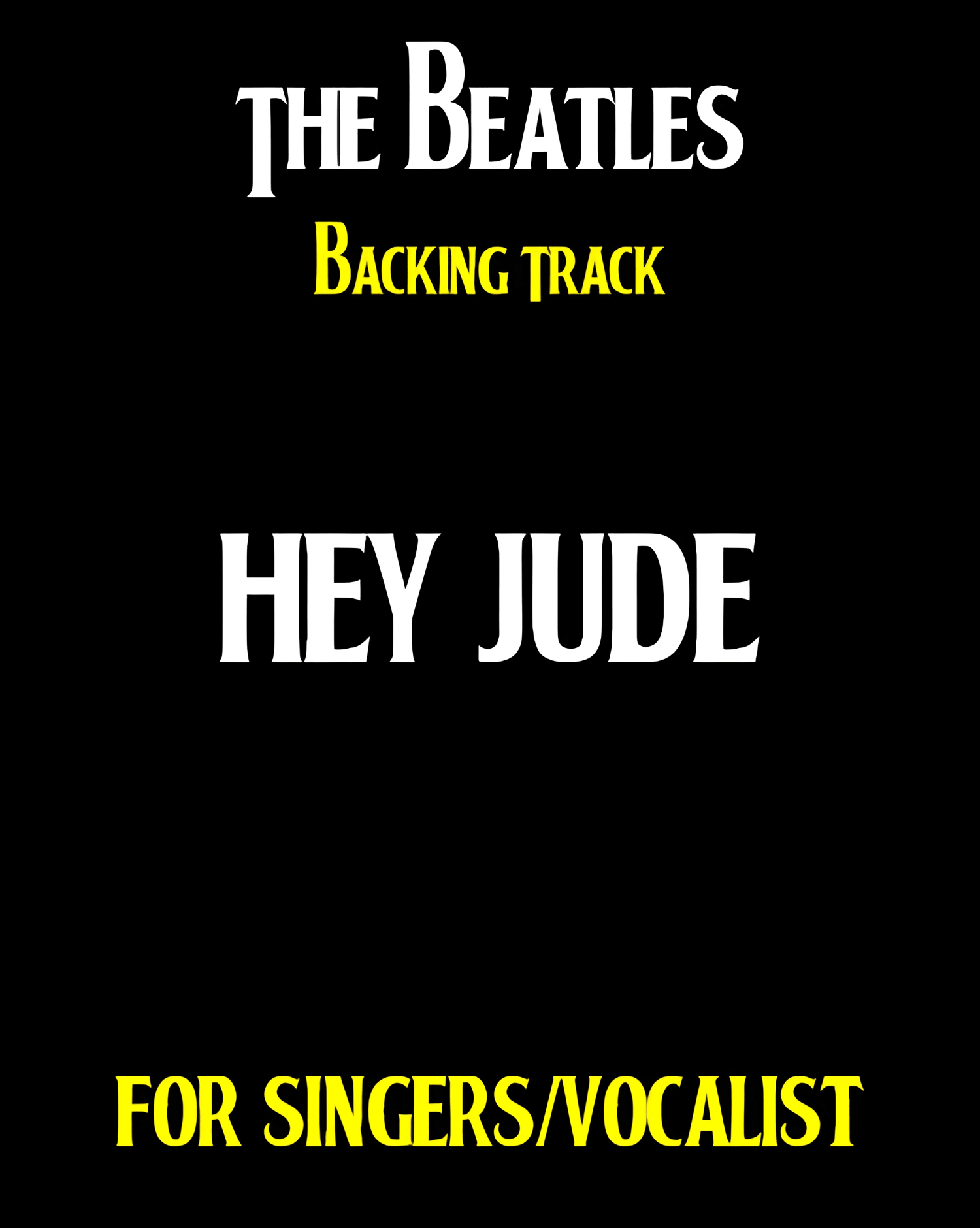 "Hey Jude" BEATLES BACKING TRACK.