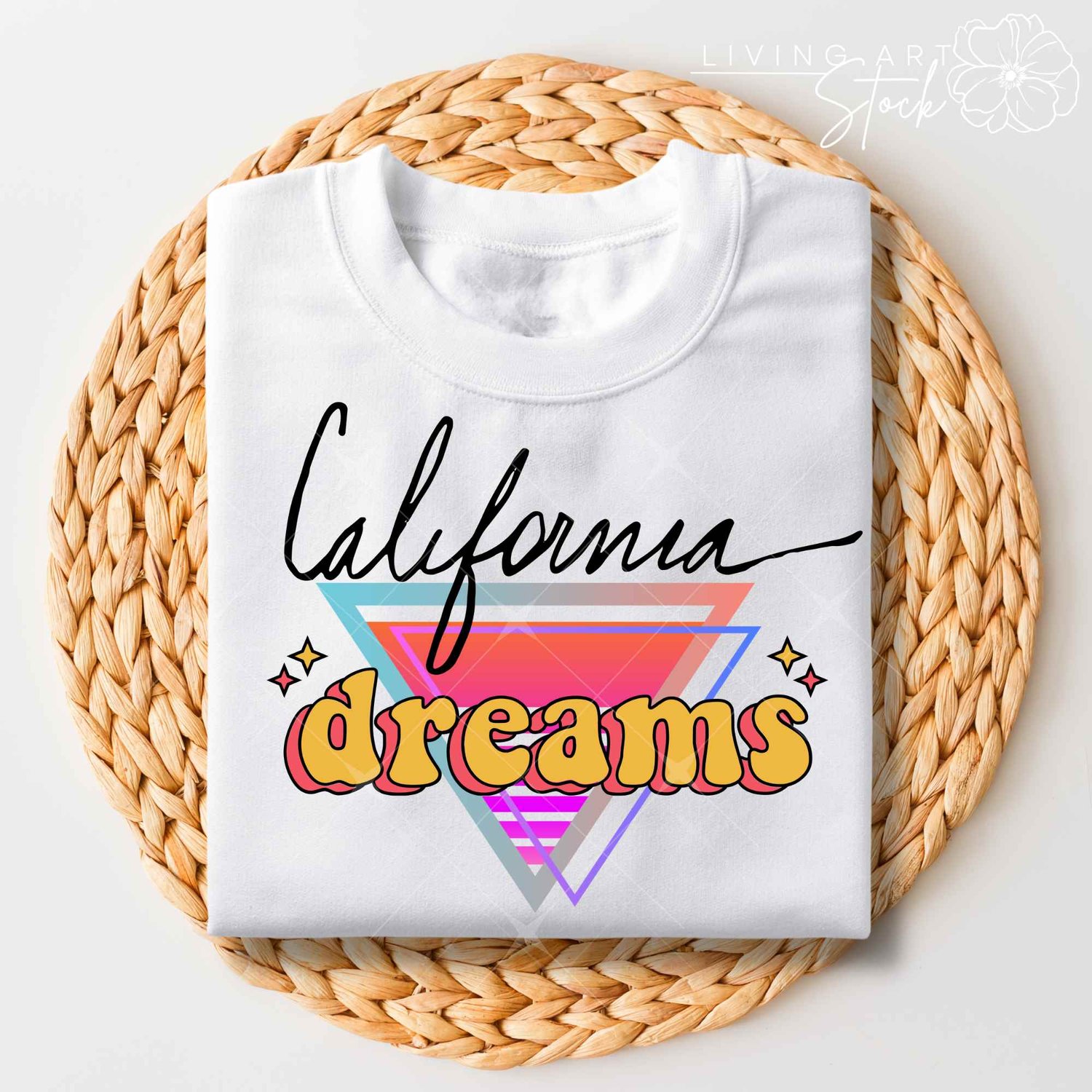California dreams t-shirt design.