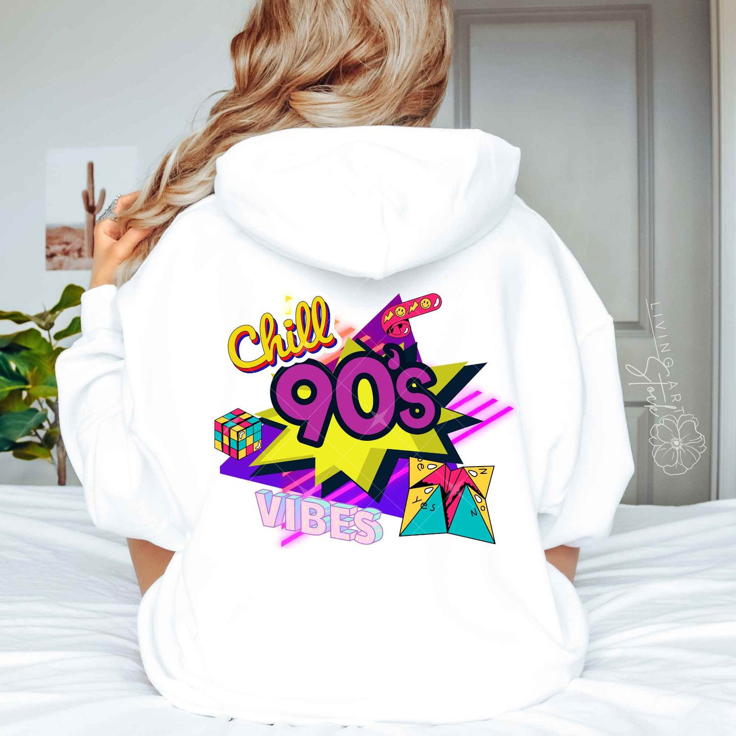90s sweatshirt design.