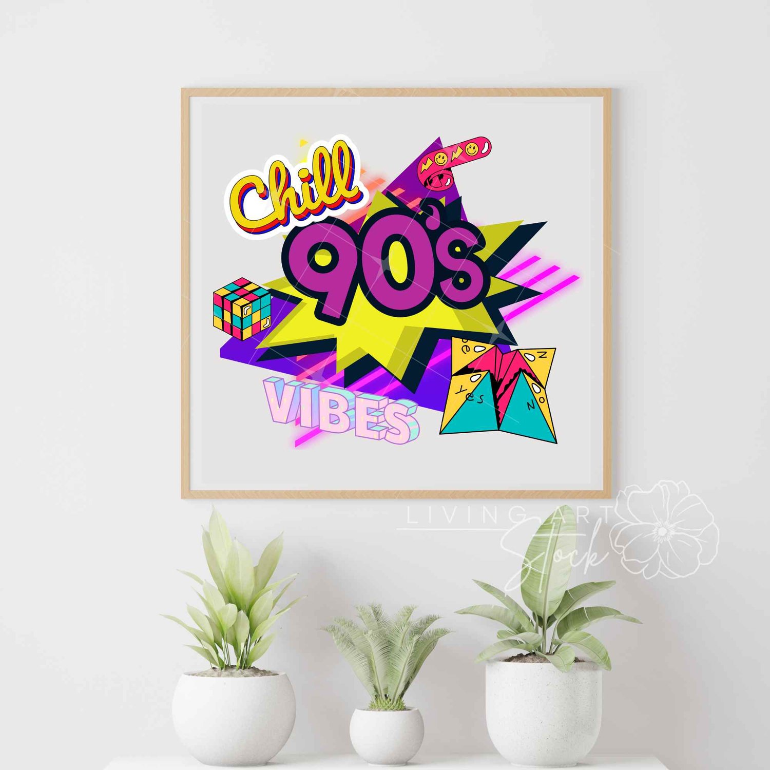 90s wall art design.