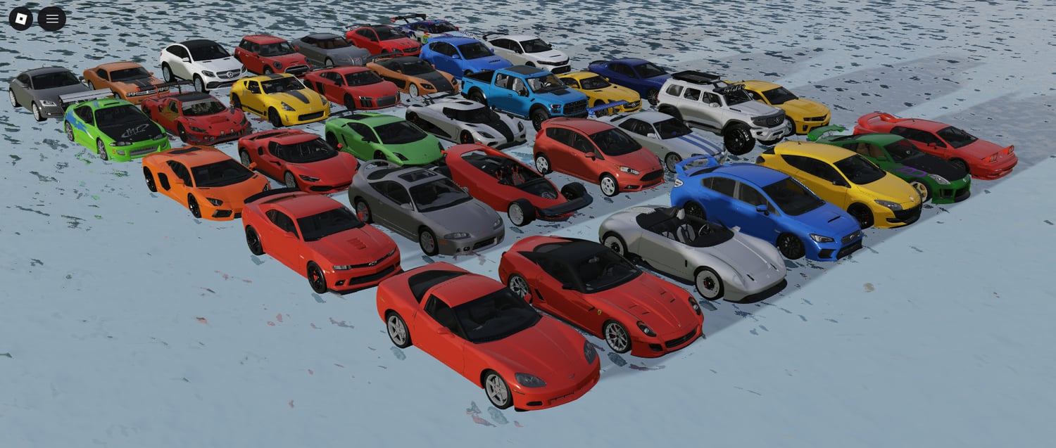 35 vehicle models for Roblox driving games