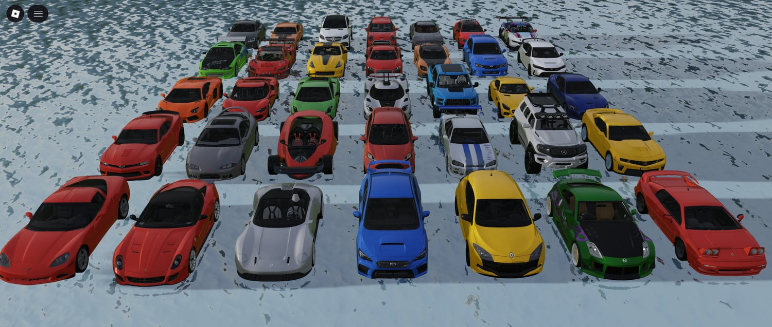 Roblox car pack with realistic sounds and signals