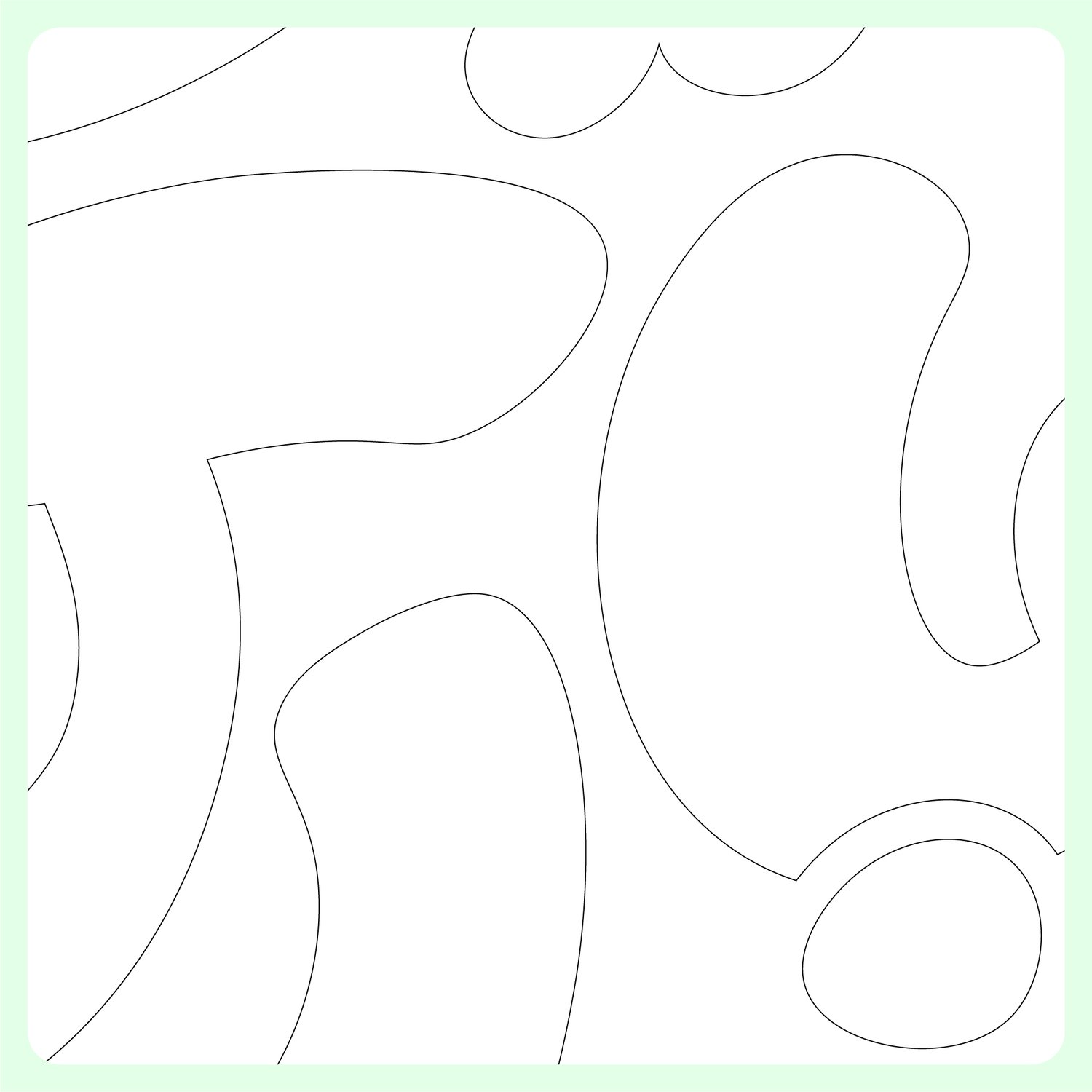 Close-up of playful Arabic letterforms showing fluid brushstroke detailing and vibrant color contrast