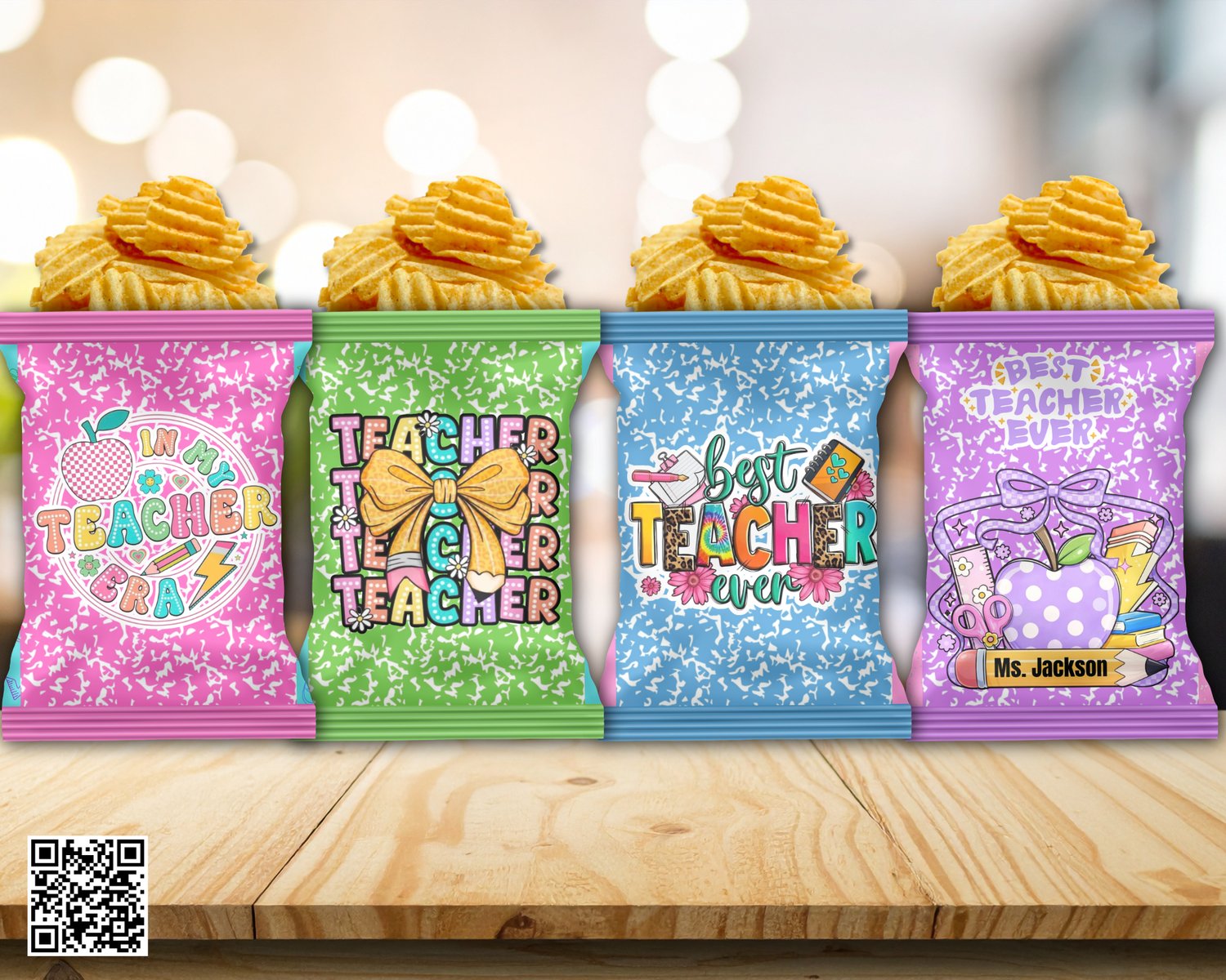 Teacher Themed Chip Bag Bundle - Payhip