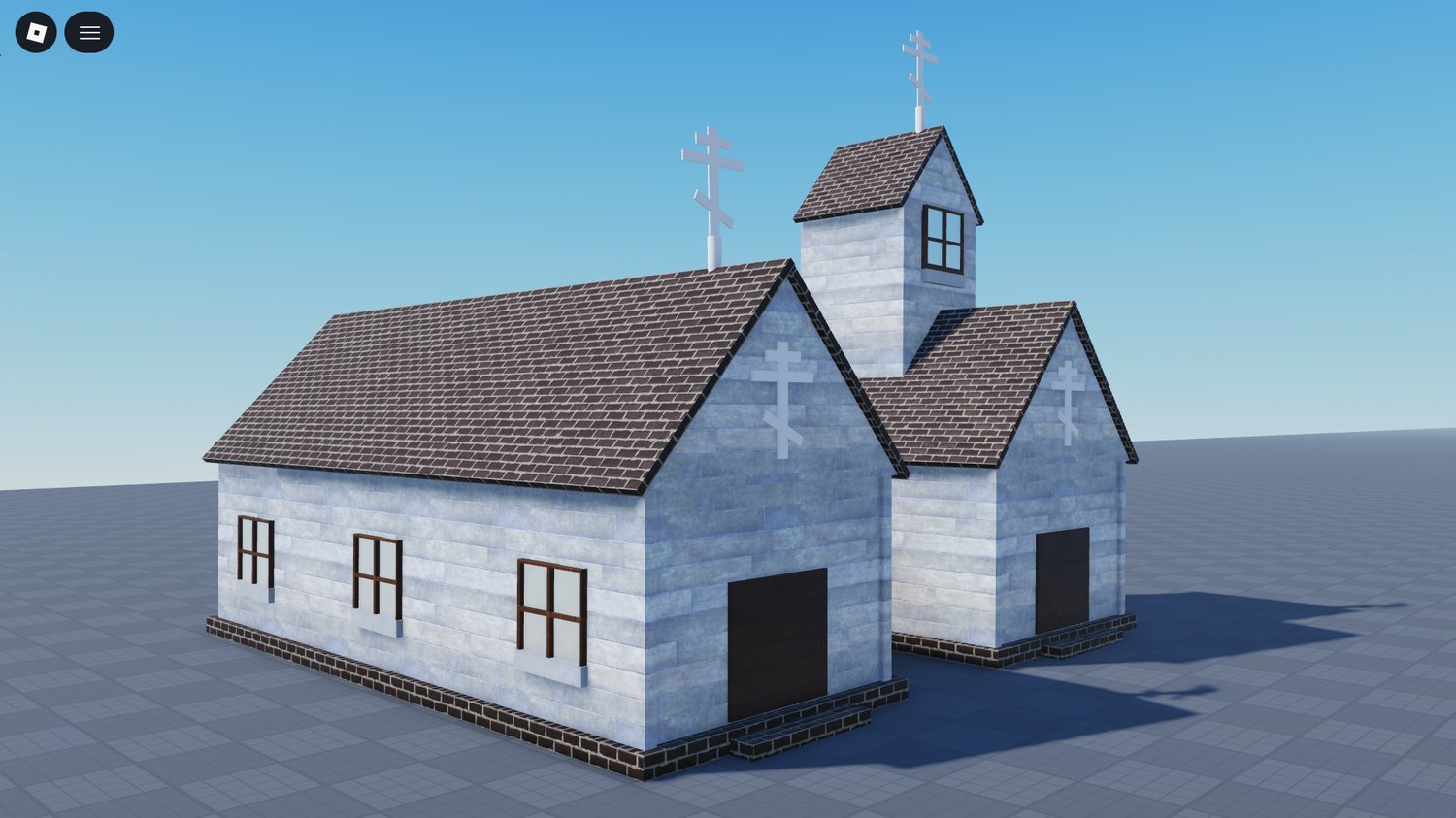 Roblox Slavic style church architecture models