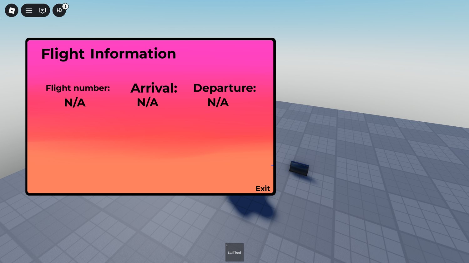Free flight booking staff tool Roblox airport system