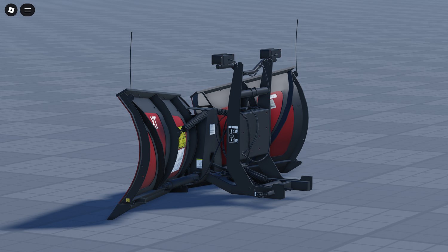 Roblox car snow plow attachment model