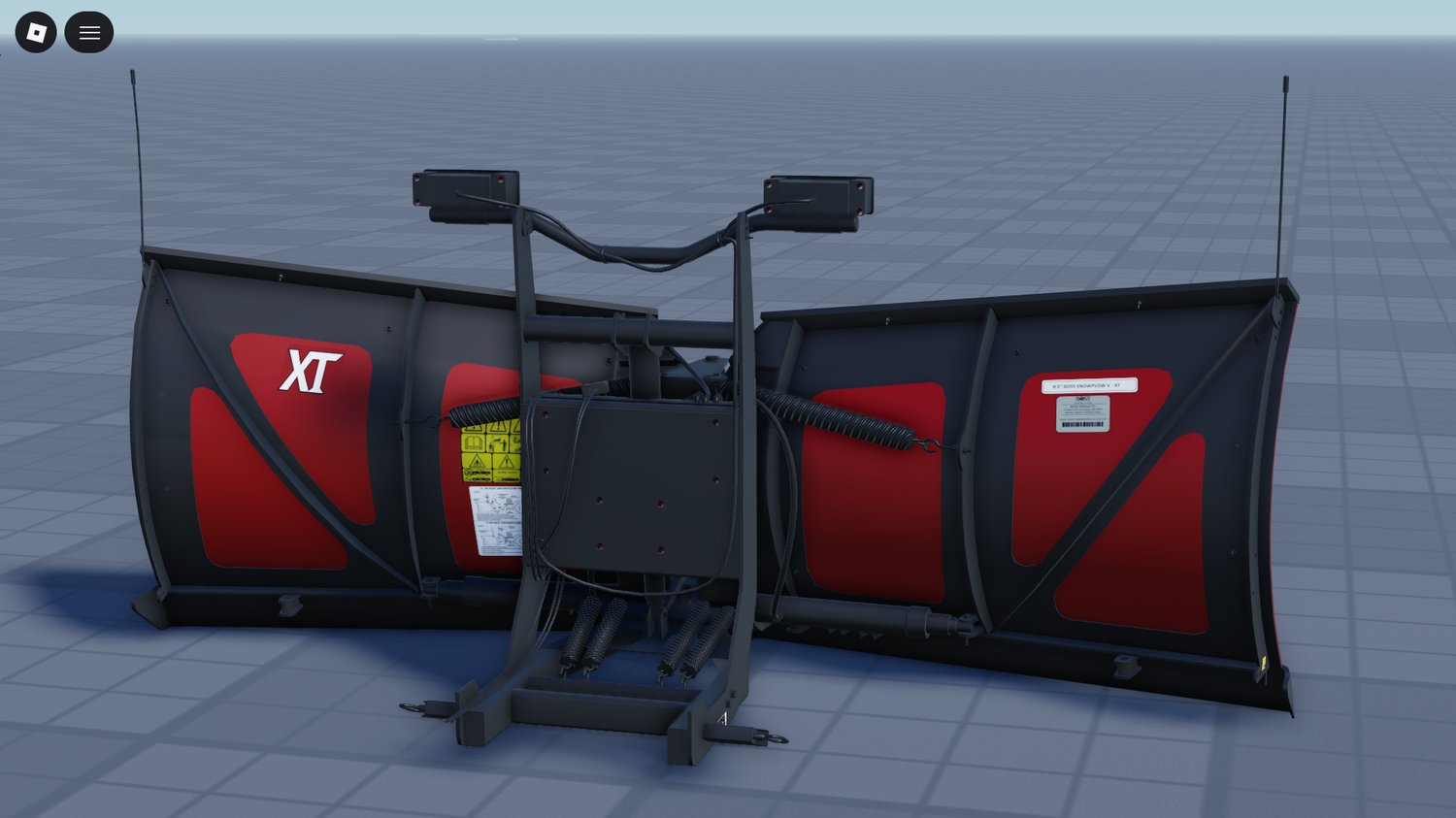 Roblox winter road cleaning plow model