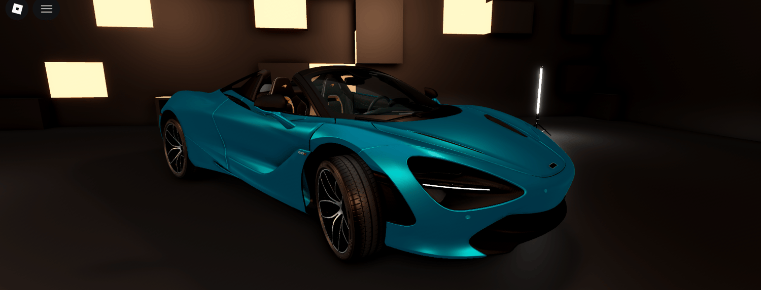 McLaren 720S Spider exotic car model for Roblox