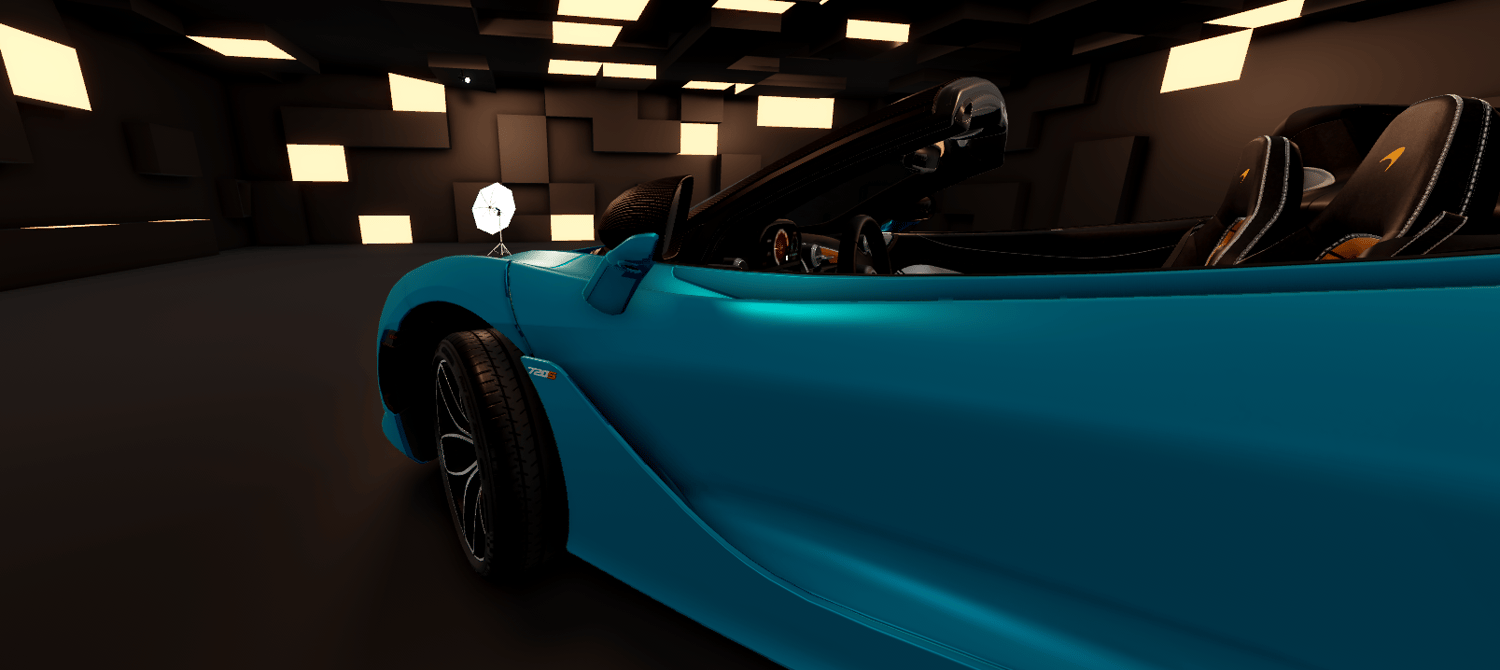 Roblox McLaren 720S Spider luxury sports car asset