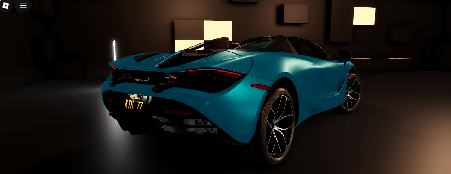 McLaren 720S Spider detailed vehicle model Roblox