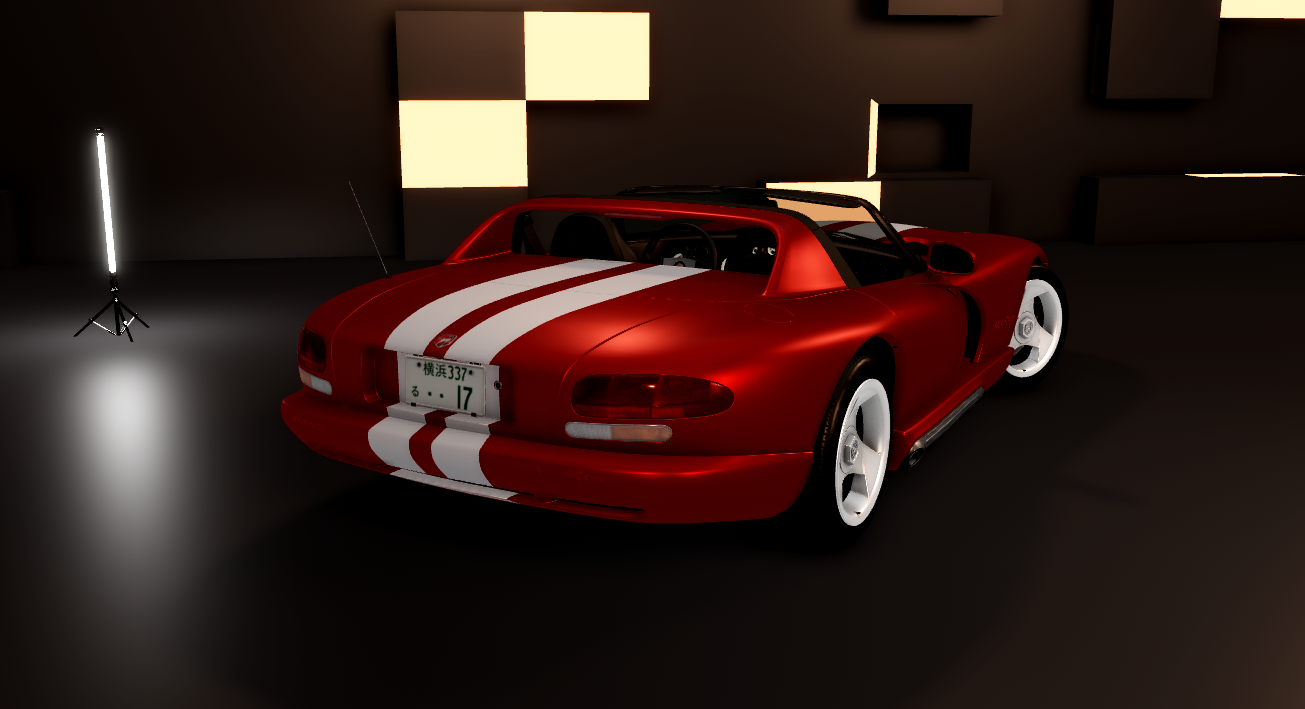 Roblox detailed Viper sports car asset